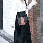 Pu Leather Women Oulder Bag Fe Se Five-Pnted Star Pendant Handbags Girl Mini Crossbody Bag Vintage Sml Mini Bag