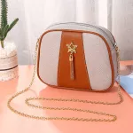 Pu Leather Women Oulder Bag Fe Se Five-Pnted Star Pendant Handbags Girl Mini Crossbody Bag Vintage Sml Mini Bag