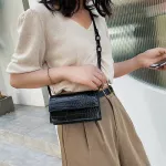 Stone Pattern Pu Leather Crossbody Bags For Women Sml Oulder Mesger Bag Ladies Mini Travel Handbags