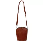 Women Vintage Oulder Bag Pu Leather Plaid Zier Crossbody Bag Street Fell Bucet Bags