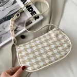 HoundStooth OULDER BAGS for Women Baguette S Armpit Bag Designer Chain Handbag Fe Underarm Bag Lady SE