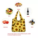 Whereisart Day Of The Dead Pattern Grocery Bags Foldable Ng Bag Reusable Portable Gar Sull Tote Bags Large Capacity