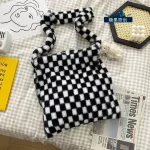 SOLID CR Soft Fluffy H Women Mesger Bags Winb F Fur Ladies Oulder Bag Large Capacity Fe Ca Tote