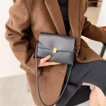 Women's Bag Autumn And Winter Underarm Bag Ca Retro Loc Bag Wild New Pu Soft Leather Oulder Bag Crossbody Bag