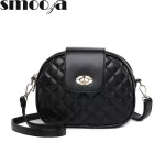 Smooza Diamond Lattice Crossbody Bags Women Hi Capacity 3 Layer Oulder Bag Handbag Pu Leather Women Ell Bags