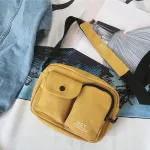 Canvas Multi-pocket Large Fashion Capacity Women Bag Patchwork Strap Handbag Letter Casual Zipper Ladies Messenger Bags