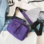 Canvas Multi-pocket Large Fashion Capacity Women Bag Patchwork Strap Handbag Letter Casual Zipper Ladies Messenger Bags