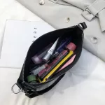 Crocodile Baguette Shape Bag Women Fashion Classic Wild Handbag Casual Shoulder Bag High Quality Leather Underarm Package Purses