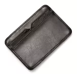 CUIKCA  Magic Wallet Thread Unisex Wallet Magic Money Clip Zipper Purse Slim Leather Wallet Business ID Credit Card Case