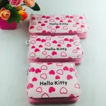 Cute Cartoon Hello Kitty Famous Brand Designer Purse Women Leather Wallets For Girls Clutch Purse Lady Party Wallet Card Holder