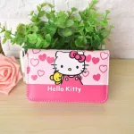 Cute Cartoon Hello Kitty Famous Brand Designer Purse Women Leather Wallets For Girls Clutch Purse Lady Party Wallet Card Holder