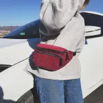 DAUNAVIA Waist pack for women Fashion Corduroy Fanny Pack Women Waist Bag Belt Money Travel Sport Bum Bag high quality chest bag