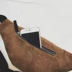 DAUNAVIA Waist pack for women Fashion Corduroy Fanny Pack Women Waist Bag Belt Money Travel Sport Bum Bag high quality chest bag