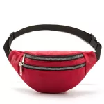 Daunavia Fanny Pack Waist Bags Travel Belt Chest Phone Packs Fashion Women Bag Double Zipper Large Capacity Heptas