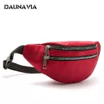 Daunavia Fanny Pack Waist Bags Travel Belt Chest Phone Packs Fashion Women Bag Double Zipper Large Capacity Heptas