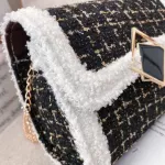 Luxury Chains Women Bags H Wool Bag Tide Chain Single Oulder Sml Square Handbags Sac A Main Fme De Marque Luxe Srn