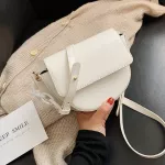 Jinmantang Pu Leather Solid Cr Crossbody Bags for Women SML OULDER BAG FE Handbags and Ses Saddle Bag
