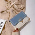 Women Sml Square Handbag Style Chains Design Crossbody Bag Ladies Contrast Cr Travel Mesger Oulder Bag