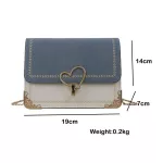 Women Sml Square Handbag Style Chains Design Crossbody Bag Ladies Contrast Cr Travel Mesger Oulder Bag