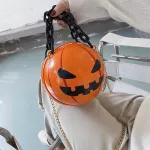 Fun Hloween Round Sml Crossbody Bag For Women Oulder Ses And Handbags Fe Party Chain Trend Pouch Totes