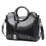 New Soft L Wax Pu Leather Handbag Women's Mesger Bag Ca Tote Brand Hi Capacity Lady Oulder Crossbody Bags SAC
