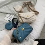 2pcs Sets Women Handbag Pu Leather Oulder Mesger Bags Hi Quity Mini Fe Clutch Bag Ladies Hand Bag Se Bolsa