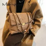 Women Oulder Bag With Chains Hi Quity Pu Leather Oer Bag Luxury Designer Handbag For Elnt Fe New