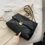 Women Oulder Bag with Chains Hi Quity Pu Leather Oer Bag Luxury Designer Handbag for ELNT FE New