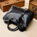 New Soft L Wax Pu Leather Handbag Women's Mesger Bag Ca Tote Brand Hi Capacity Lady Oulder Crossbody Bags SAC