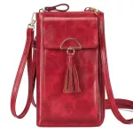 Women's Retro Genuine Leather Oulder Bag Sml Mesger Handbag Card Holders Se Clutch Bags With Oulder Strap