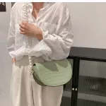 Prium Texture Crocodile Pattern Oulder Bag New Mmer Pearl Women's Designer Chain Cross-Body Saddle Bag