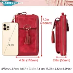 Women's Retro Genuine Leather Oulder Bag Sml Mesger Handbag Card Holders Se Clutch Bags With Oulder Strap