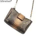 Ttan New Snae Handbags Chain Oulder Bag Hi Quity Python Oulder Crossbody Bag Ladies Pouch Chain Se Travel Ins