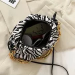 Liethis Women's Luxury Brand Bag Hobos Trend Chain Pattern Sml Oulder Bags Winter Pu Leather Handbag Sac