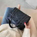 Pu Leather Chain Crossbody Bags For Women Solid Cr Handbags And Ses Fe Luxury Trending Cross Body Bag