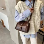 Retro Ladies Bag Winter New Oulder Bag Ca Handbag Zier Handbag Luxury Designer Handbag Mesger Bag
