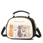Fzmbai New Womens Mini Cat Pattern Bags Sweet Lady Crossbody Bags