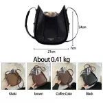 Vintage Pu Leather Oulder Bucet Bags For Women New Branded Crossbody Hand Bag Lady Trending Handbags And Ses