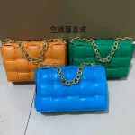 Weave Samll Flap Bags Pu Leather Oulder Bag for Women New Fe Handbag Plaid Tote Bags with Chain Crossbody Bag