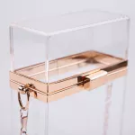 Women Clear Crossbody Se Bag Transparent Box Clutch With Detachable Chain Strap Lady Fe Prom Concert Party Ng Tote