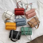 Women's Oulder Bag with Stone Grain New Mer Chain Mesger Women's Bag