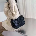 Women's Designer Plaid Chain Oulder Bag Retro Mesger Bag Trend Handbag And Se Cross Body Luxury