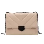 New Women's Bags And Ses Hi Quity Pu Leather Oulder Bags Luxury Design Lattice Hand Bags Fe Crossbody Bags Sac