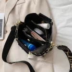 Luxury Women's One-Oulder Handbag Pu Leather Quity Mesger Ca Classic Women's Bag Mesger Handbag