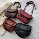 Women's Designer Plaid Chain Oulder Bag Retro Mesger Bag Trend Handbag And Se Cross Body Luxury