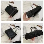 New Women's Bags and Ses Hi Quity Pu Leather Bags Luxury Design Lattice Hand Bags Fe Crossbody Bags SAC