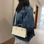 Rhombus Lady Oulder Bag New Spring Mmer Pearl Women's Handbag Luxury Design Crossbody Bags For Woman