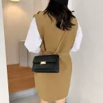 Sml Fe Pu Leather Oulder Mesger Bags For Women Stone Grain Crossbody Bag Girls Ladies Luxury Brand Handbags