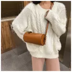 Solid Cydric Fes Meesger Bag Retro Women Oulder Bags Quity PU Leather Bucet Women Bag Fe Handbags