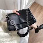 Brand Chain Mesger Bag Solid Cr Large Capacity Oulder Crossbody Bag Ca Women's Handbags Big Tote Ses